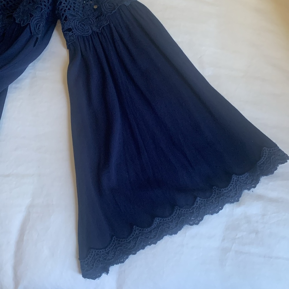 Lumie Long Sleeve Navy Top View 4